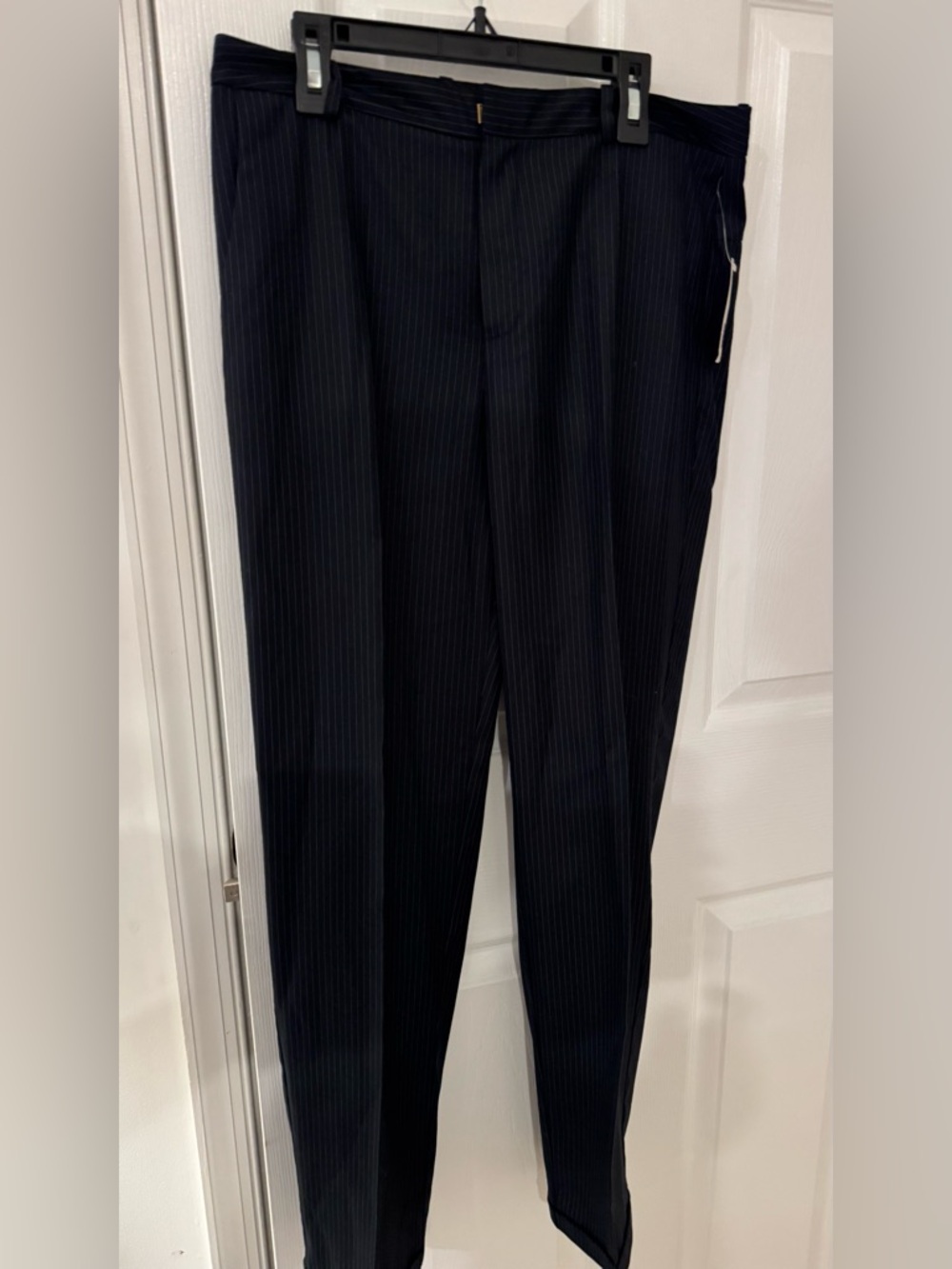 RACHEL Rachel Roy Navy with White Pinstripe Trousers